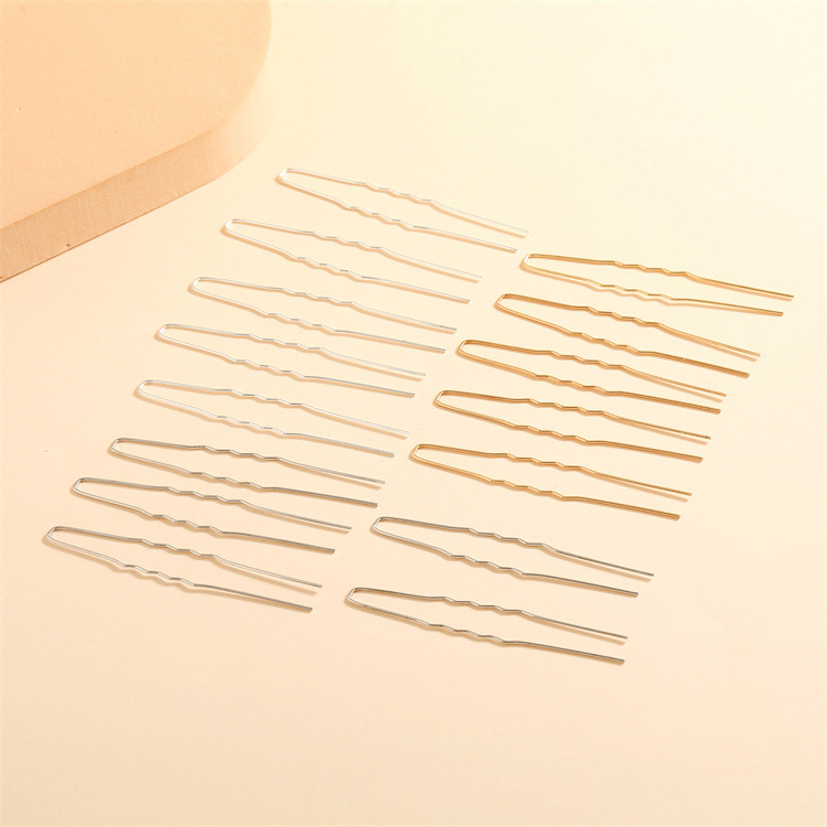 Factory direct supply 6.5cm small U-shaped hair Fork hair pin metal hair comb DIY hair accessories material