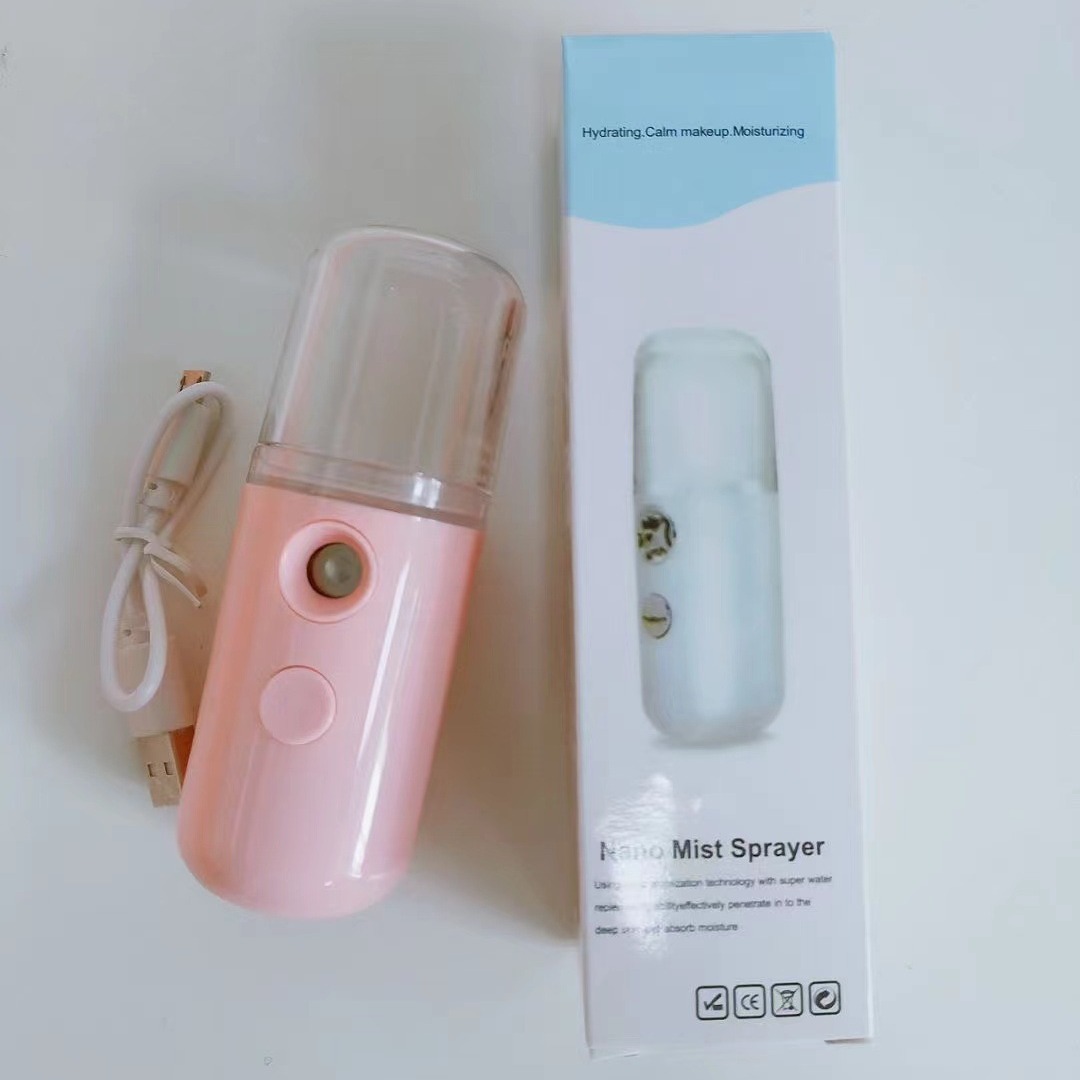 Foreign Trade Hot Sale Nano Spray Hydrating Instrument Face Humidifier Small Portable Charging Beauty Instrument Cold Spraying Machine