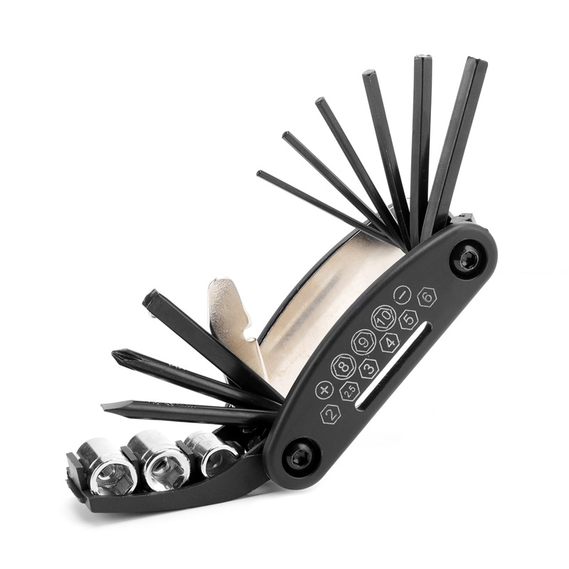 Mountain bike multifunctional folding repair bicycle tire repair tool mountain road bike wrench suit accessories
