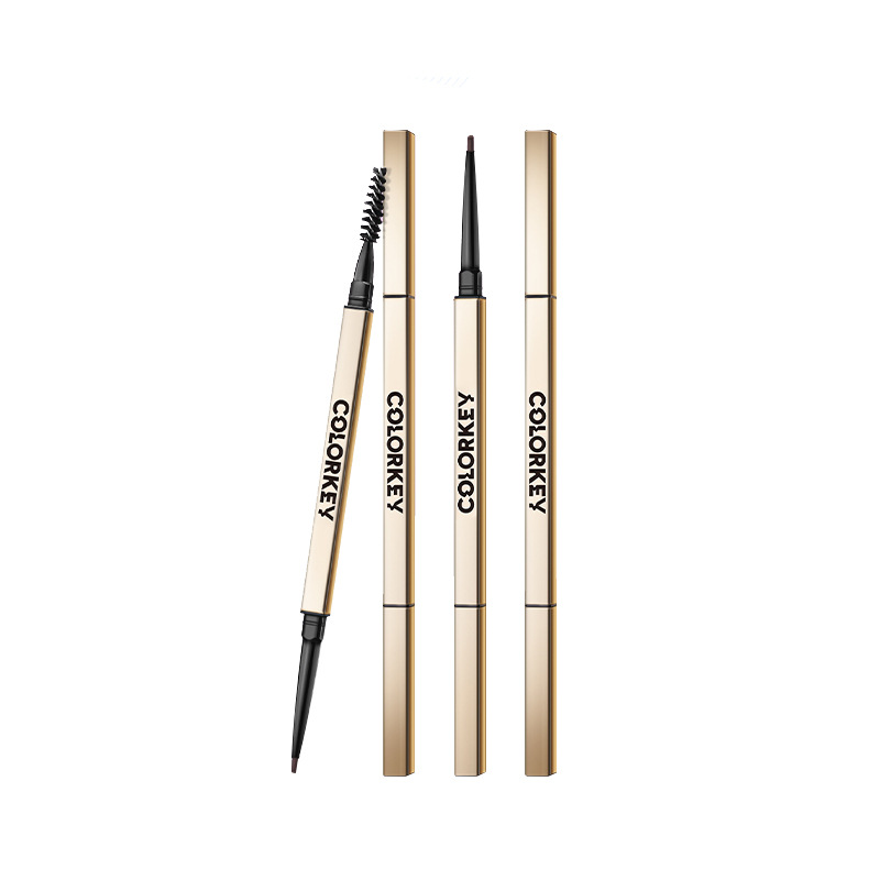 [Year of the Snake New] Colorkey Coraqi Pink Diamond Small Gold Chopsticks Eyebrow Pencil Women's Long-lasting Eyebrow Pencil