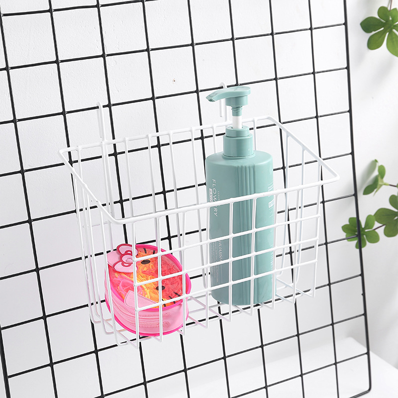 Hanging basket photo wall decoration iron frame barbed wire girl wall ins Internet celebrity dormitory hemp rope clip hanging seamless nail