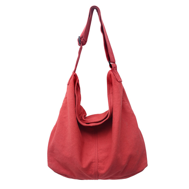 2024 New Artistic Unisex Canvas Bag Women's Harajuku-style Chic All-match Crossbody Bag Travel Large Capacity Shoulder Bag