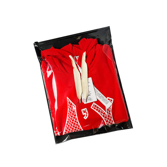 cpp transparent 6 silk one side transparent one side non-woven fabric 70g clothing packaging zipper bag wholesale
