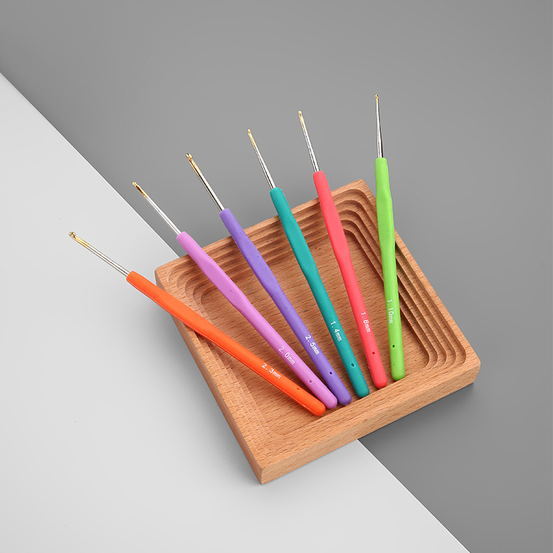 Factory direct color soft handle crochet diy knitting tools wool fine hook full sweater needle lace crochet