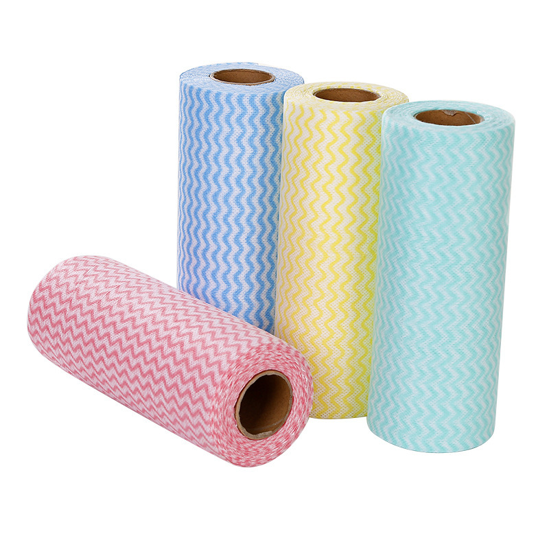 Washable Kitchen Disposable Dishwashing Cloth Non-woven Cloth for Lazy People Wipe Hand Towel Household Non-lint Easy to Stick Oil