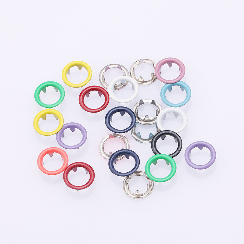 9.5MM stainless steel hollow five-claw buckle color baby clothes button underwear button metal four-in-one snap button