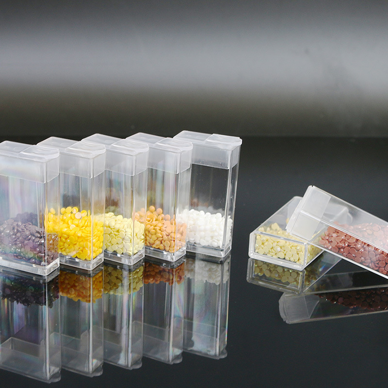 Diamond Painting Generous Bottle Storage Box Rice Beads Boxed Diamond Box DIY Nail Art Storage Box Acrylic Small Square Box