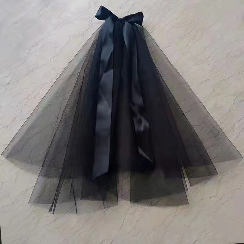 New Black Luminous Veil and Headwear Super Fairy Mori Cyber Celebrity Photo Props Retro Halloween Photo Photography