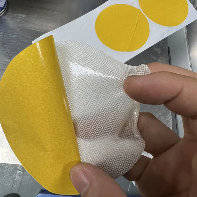 Fiber Cloth Mesh Double-sided Tape Carpet Adhesive Mat Fixed Mesh Cloth Tape Round Transparent