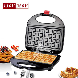 Factory wholesale Press bread machine American rules waffle machine sandwich machine Panini breakfast machine barbecue machine electric cake pan