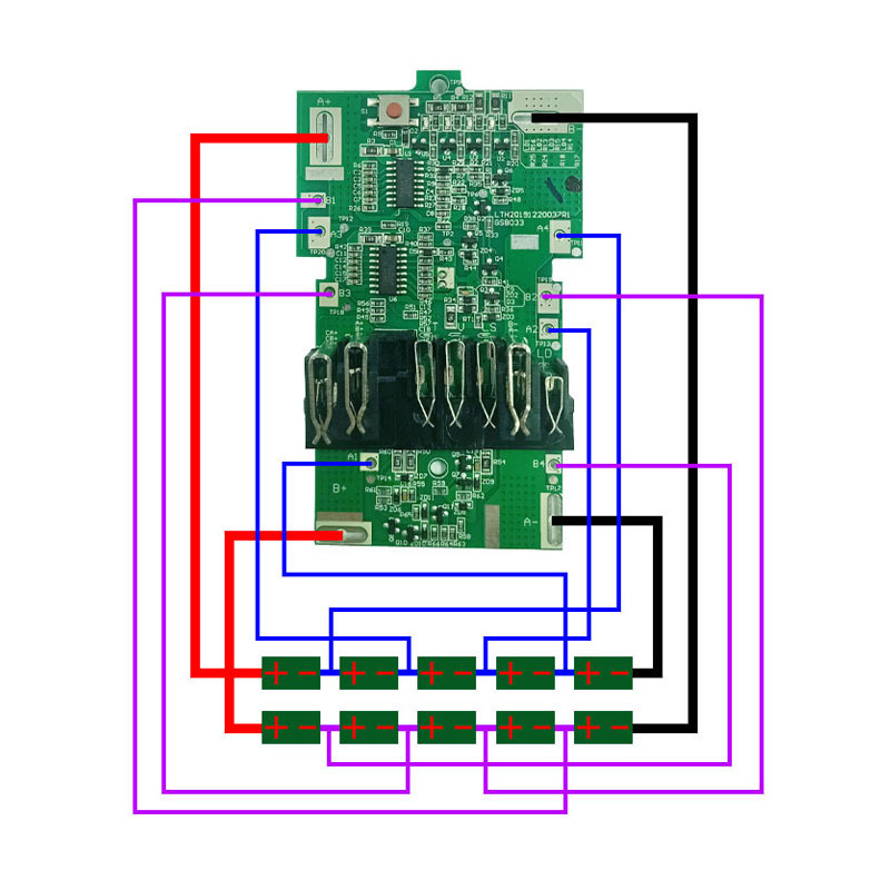 Bsl36a18 リチウム電池 PCB 保護回路基板日立 36v 18v Mv シリーズツール|undefined