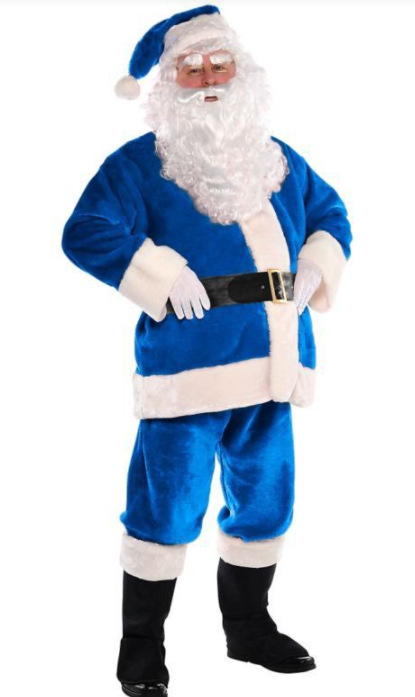 Factory spot supply Santa Claus suit seven-piece holiday atmosphere stage drama performance clothing
