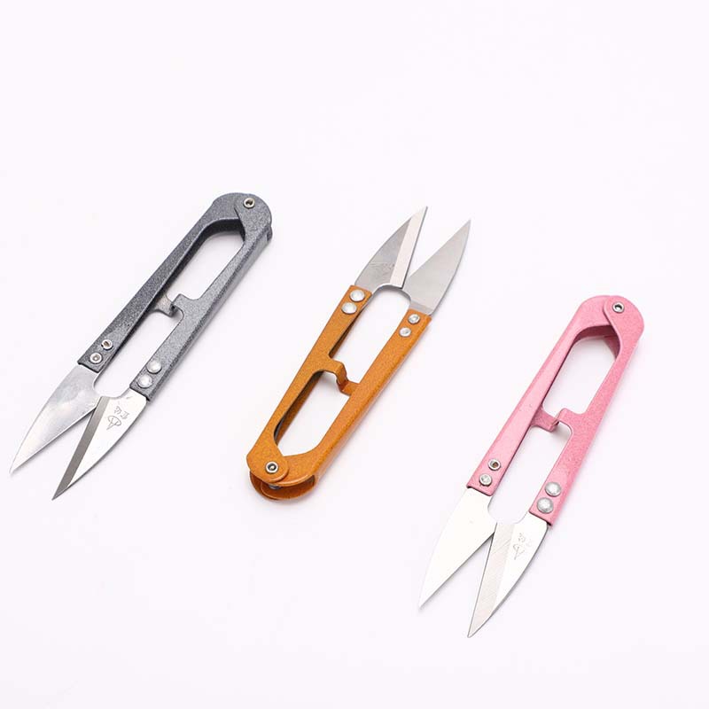 FD-108 supply Spring yarn scissors U-shaped spring scissors durable sharp high quality and low price