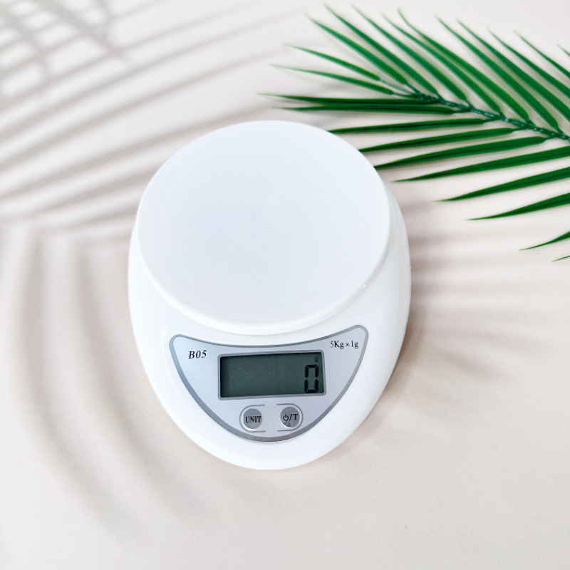 Cross-border B05 electronic scale household kitchen scale small baking weighing food scale 5kg high precision coffee scale
