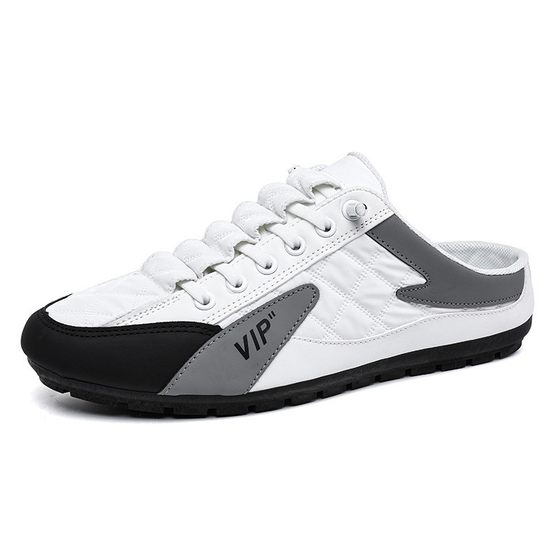 Tods men's 2024 spring and summer men's flat casual shoes trendy soft bottom driving shoes half support shoes men's fashionable shoes
