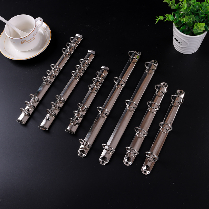 Factory wholesale loose-leaf clip A5A6 office stationery metal loose-leaf clip hardware accessories four-hole clip formulation
