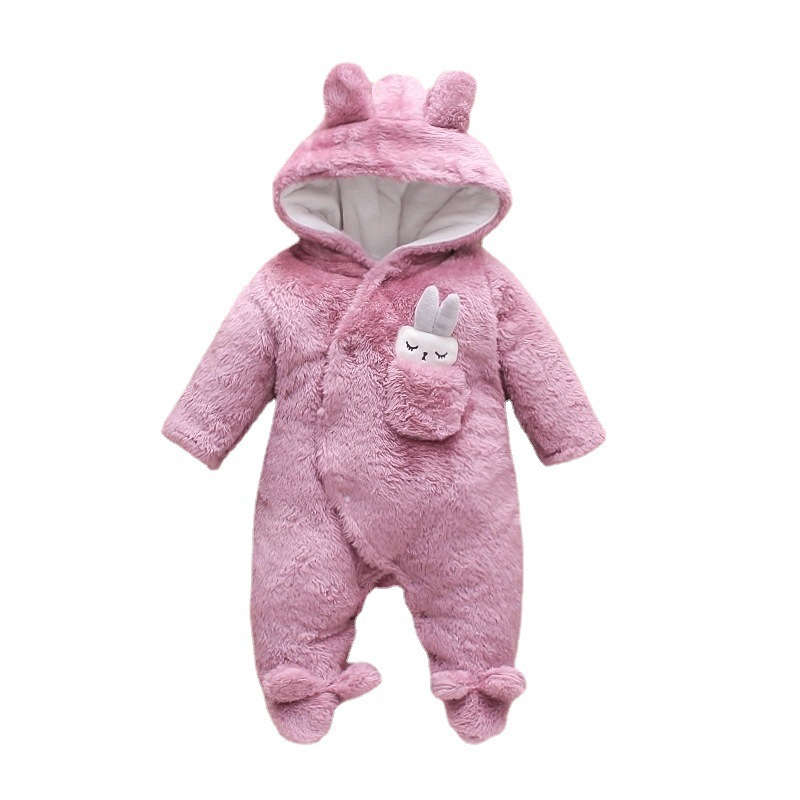 Baby's Cotton-padded jumpsuit Spring and Autumn and Winter Baby's Thin Cotton Long-sleeved Bottoming Harper Climbing Clothes Cotton-padded Jacket