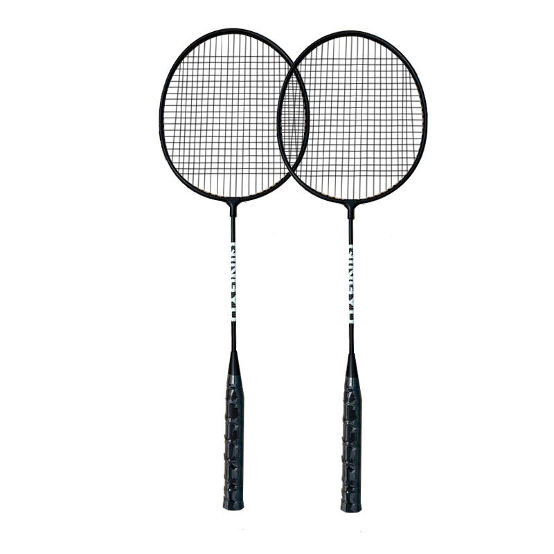 Feather badminton racket black and white features adult couples ferroalloy split racket student training competition racket wholesale