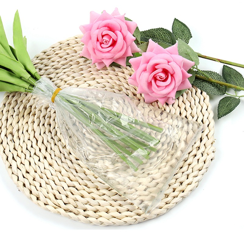 Flowers for water bag floral hydrangea storage bag bouquet packaging material OPP plastic bag flower shop supplies