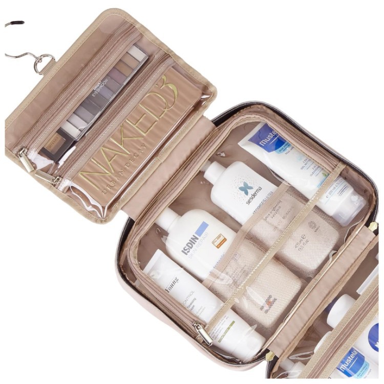 Spot New Cosmetic Bag with Hook Travel Portable Waterproof Cosmetic Handbag Travel Multifunctional Storage Bag