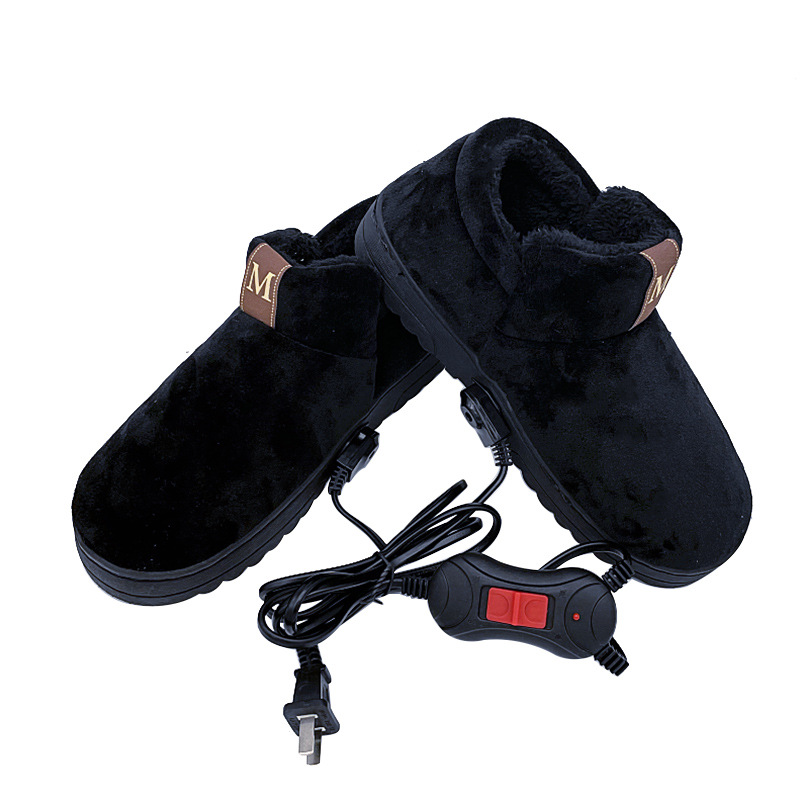 Foot Warmer Electric Warming Shoes Rechargeable Walking Women's Electric Heating Slippers Winter Office Foot Warming Artifact