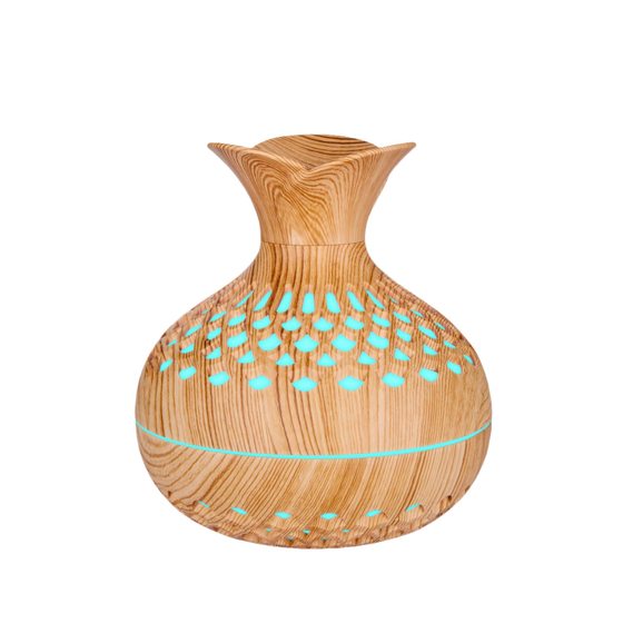 Cross-border Creative Wood Flower Humidifier USB Mini Mute Home Office Desktop Colorful Witch Air Aromatherapy Machine
