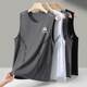Ice Silk Vest Men's Summer Quick-Drying Cut-Sleeve Mesh Sleeveless T-Shirt plus size Loose Hurdle Sports Kan Sleeve Top