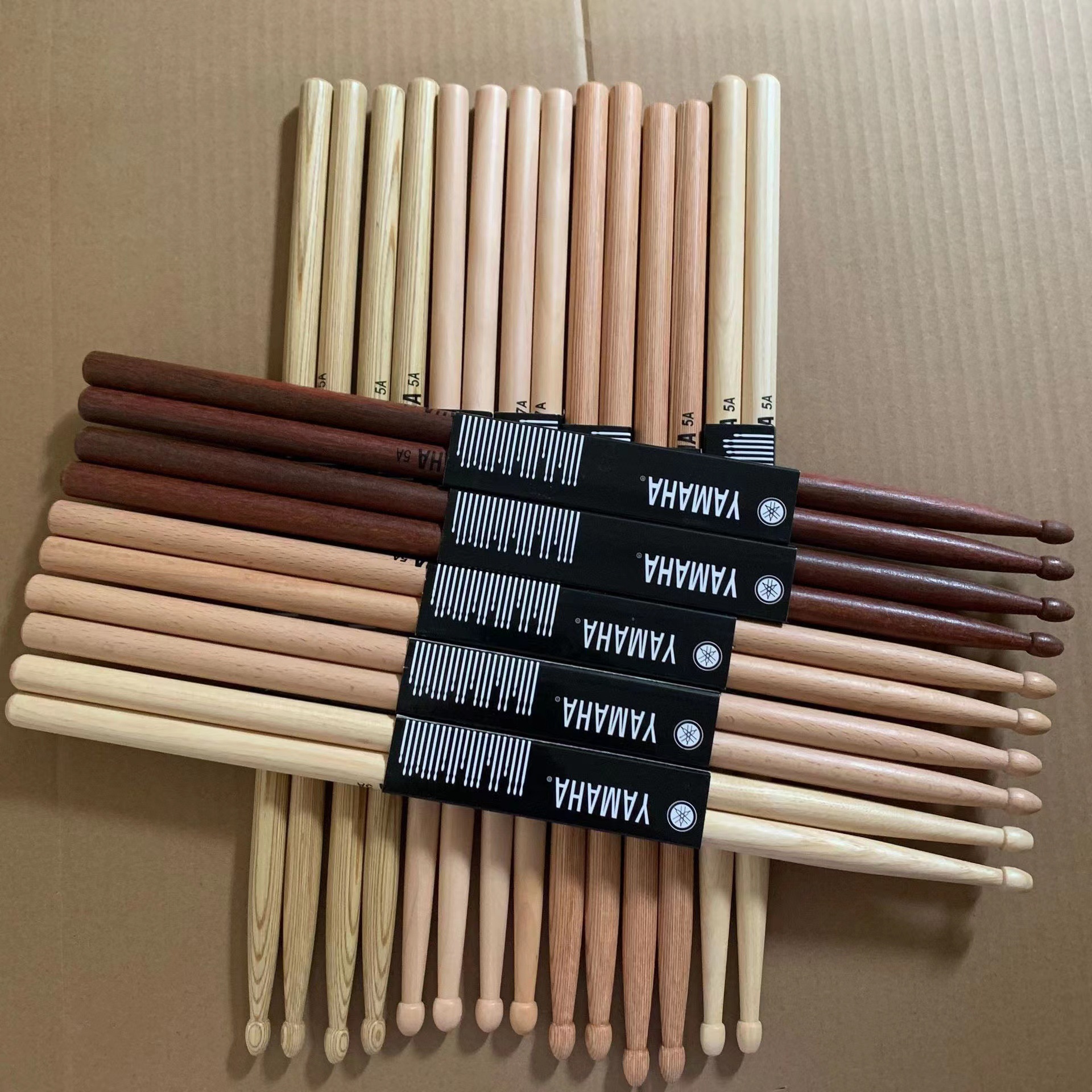 Drumsticks free shipping YAMAH rack drumsticks 5A pecan walnut walnut Maple sandalwood drumsticks wholesale