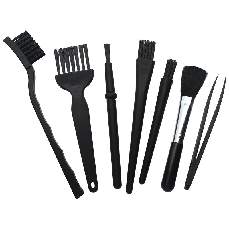 Multifunctional plastic brush household mobile phone computer cleaning brush keyboard dust removal brush industrial car gap brush set