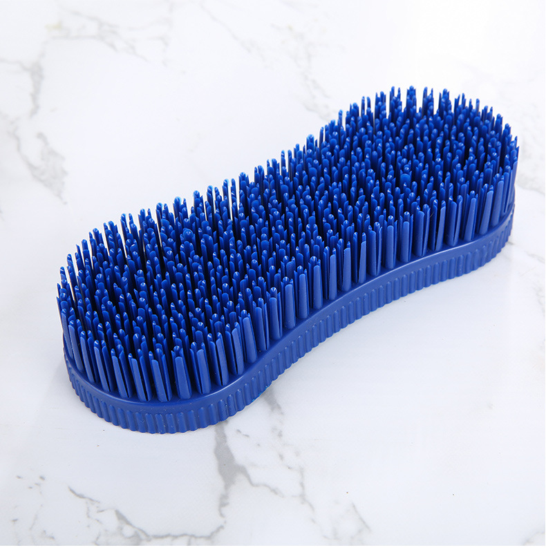 Plastic soft rubber bristles integrated 8-character brush jeans brush household bristle board brush kitchen cleaning brush source 