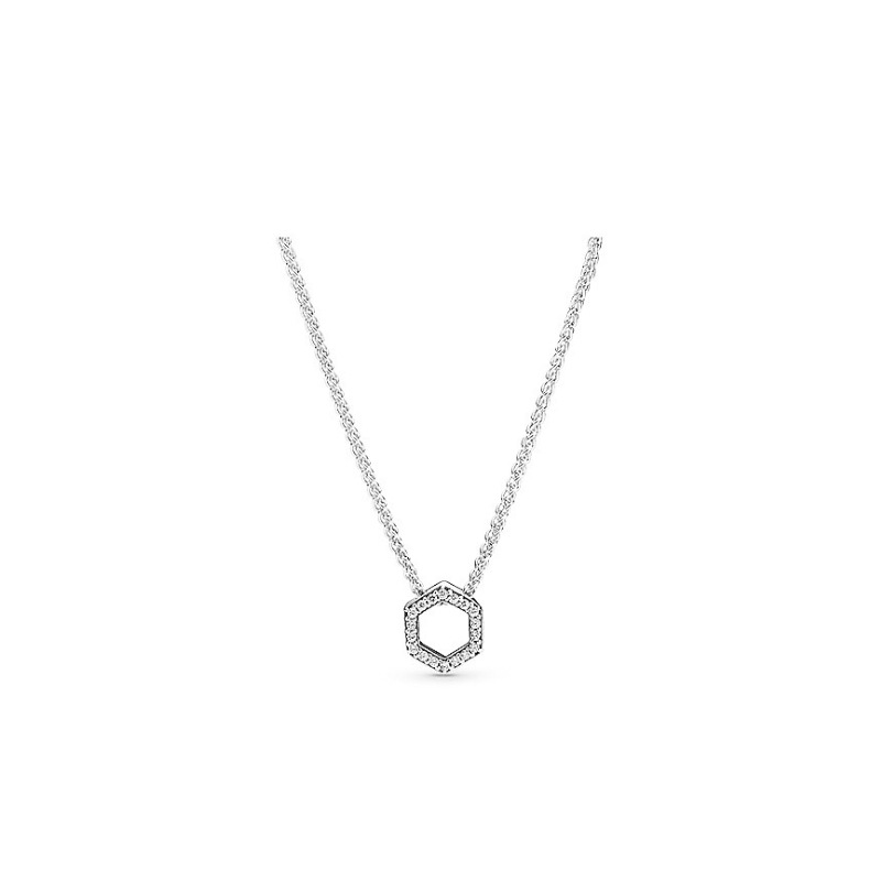 Van Pandora Di Necklace Mother's Day Eternal Symbol Daisy Necklace White Copper DIY Base Clavicle Chain Female