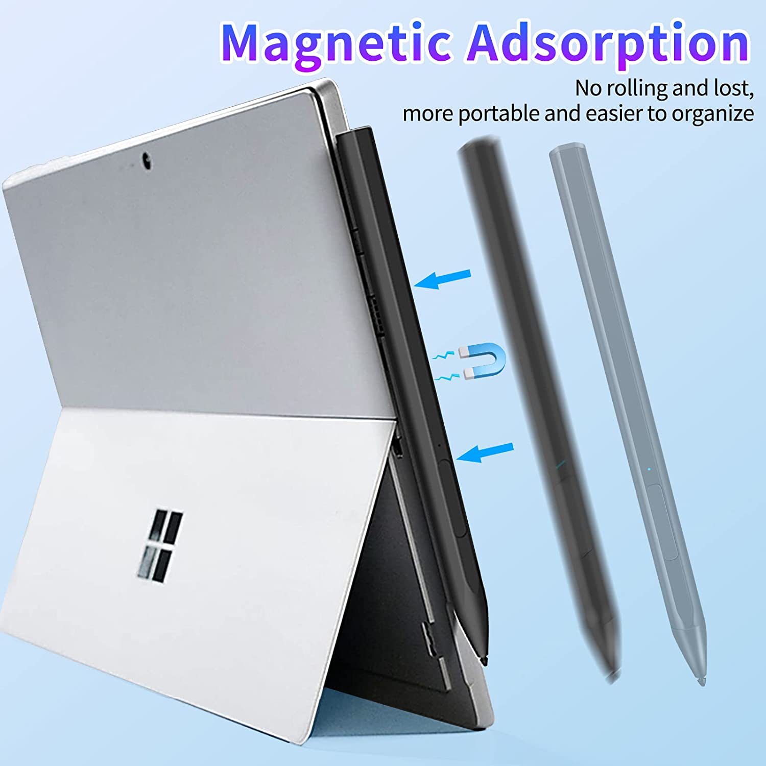 Suitable for Microsoft Surface Pro5 6 7 X Book Go stylus magnetic charging 4096 pressure sense