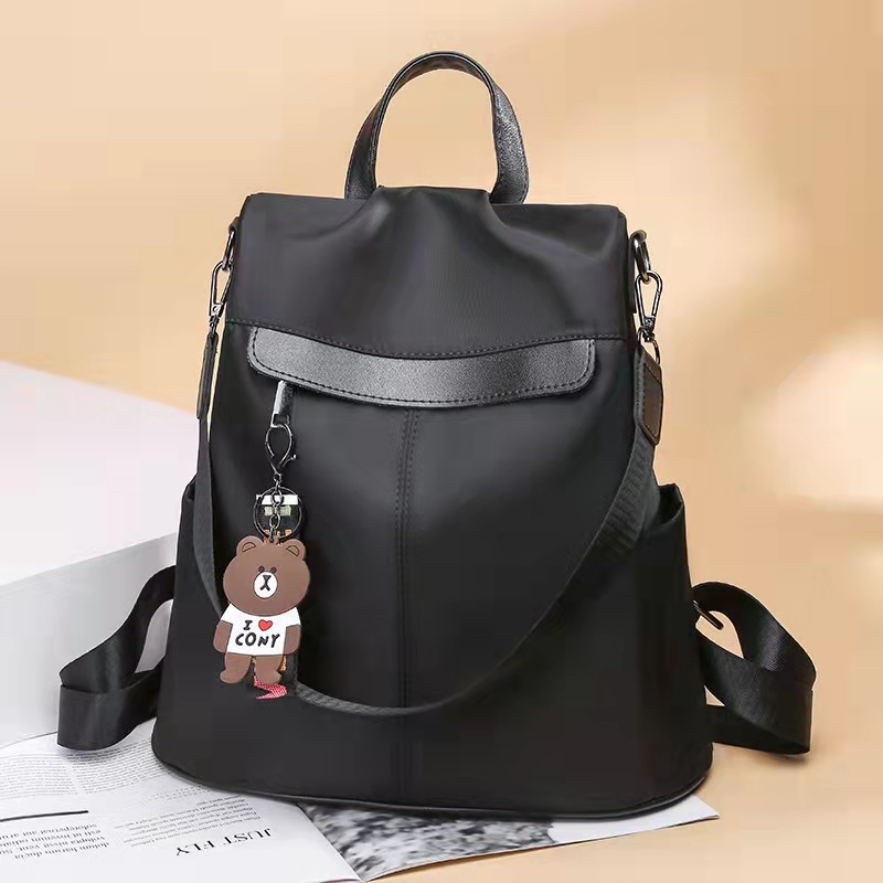 Anti-theft Backpack Women's 2021 New Fashion Oxford Cloth Canvas Autumn and Winter Travel Small Backpack Large Capacity Schoolbag
