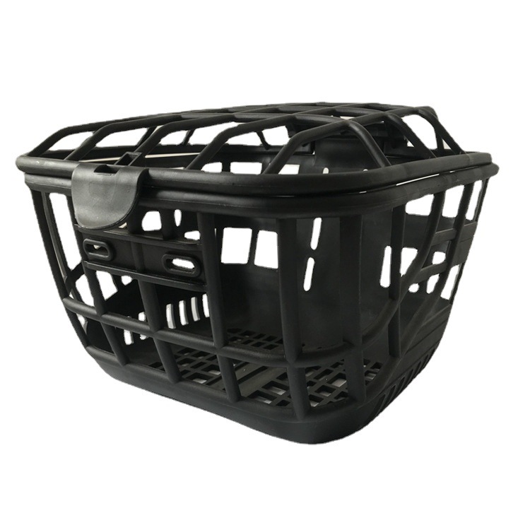 Plastic basket with cover car Blue bicycle basket automatic car basket plastic basket electric car accessories