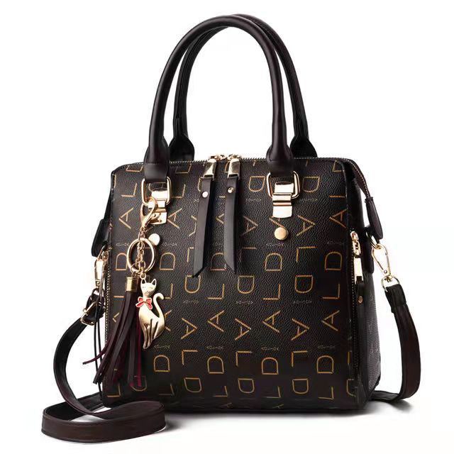 【】2023 European and American Fashion Large Tote Bag for Women, Handheld, Simple Shoulder or Crossbody Bag, Mother's Style