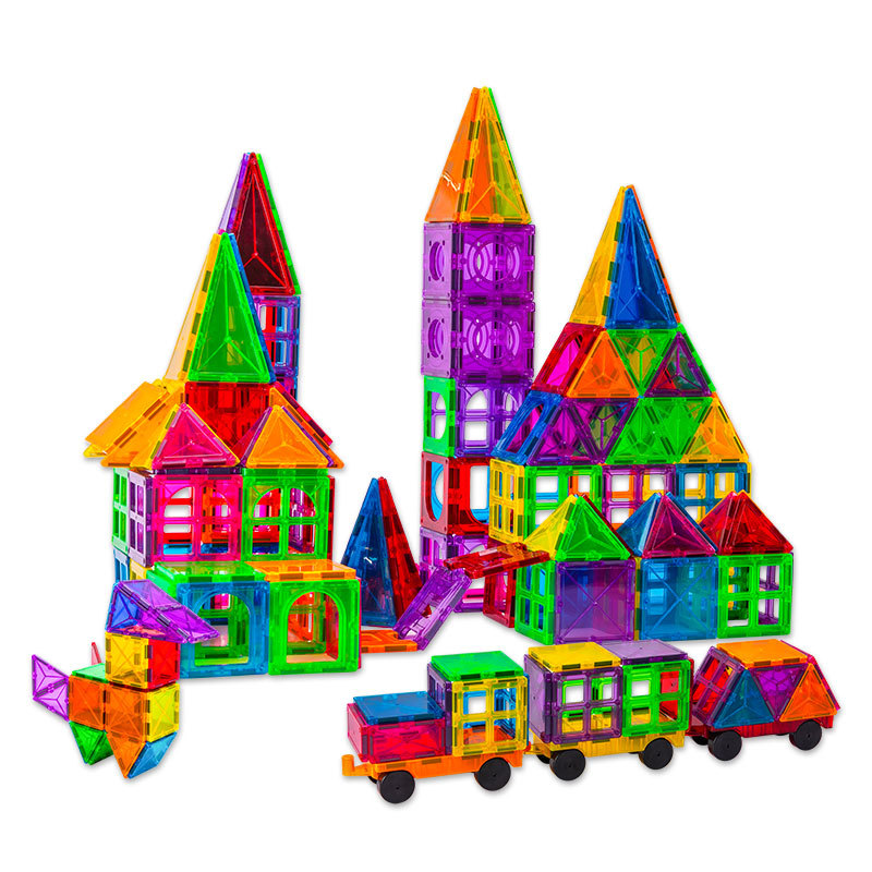 Source manufacturers color window magnetic film educational toys building blocks to build thinking children's toys assembled DIY set