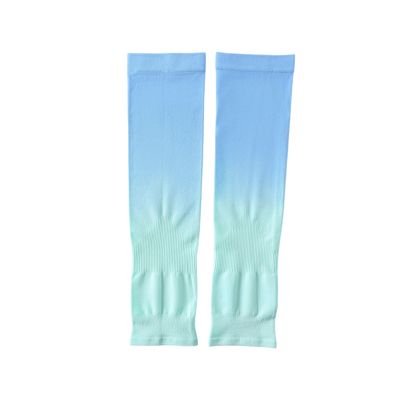 Ice sleeve sunscreen sleeves women's summer anti-ultraviolet ice silk sleeves men's and women's arm sleeves gradient color sleeves wholesale