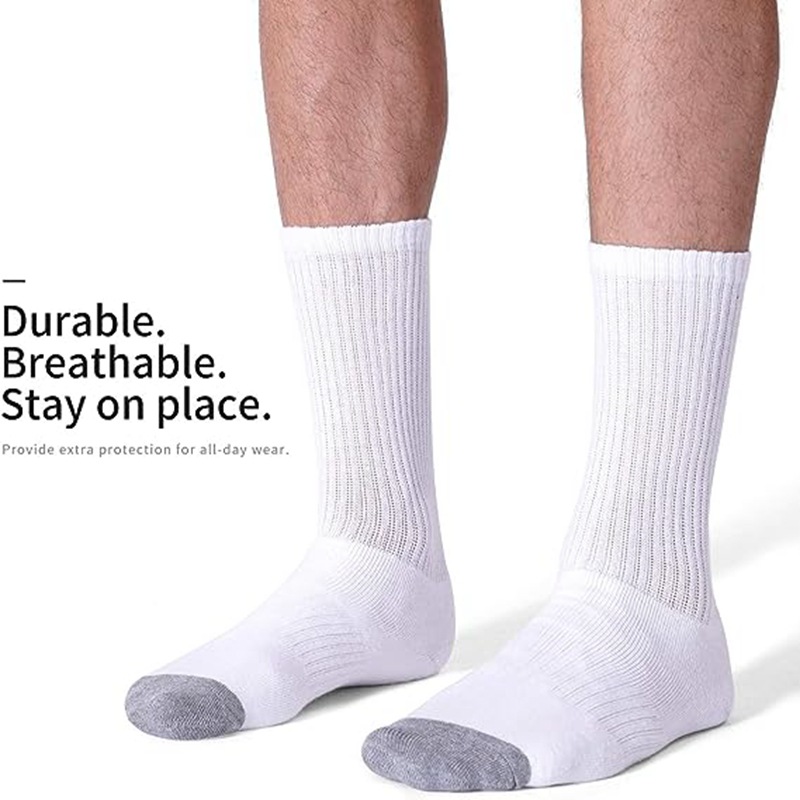Cross-border 47 plus size elastic cotton socks wholesale basketball sports High Socks Black White spring and summer men's long socks