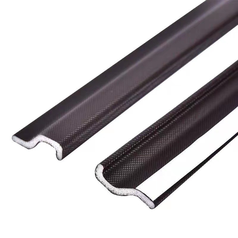 Casement window sealing strip windproof thermal plastic steel window sealing strip coated self-adhesive foam S-shaped door and window adhesive strip