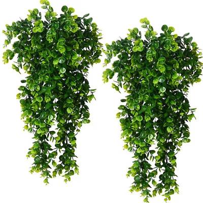 Cross-border artificial rattan eucalyptus wall hanging simulation green plant fake hanging plant vine home outdoor decorative flowers