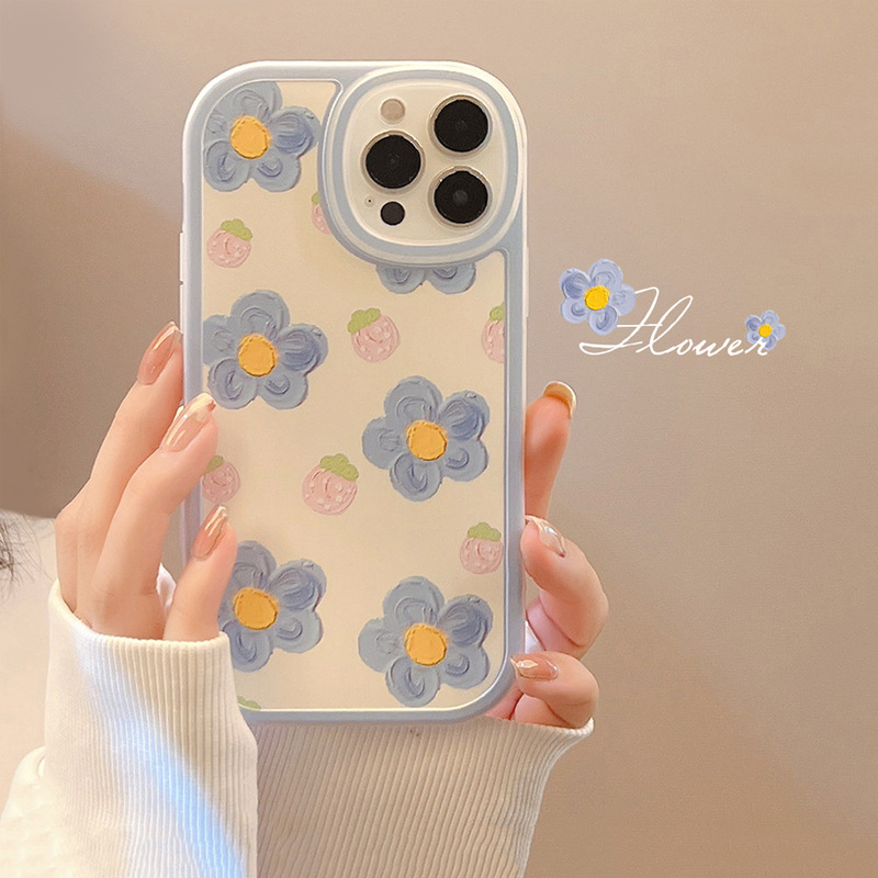 イチゴの花 15 iPhone Pro Max 電話ケース女性の Xr 保護セット X シリーズデジタルコンピュータ/携帯電話保護ケース|undefined