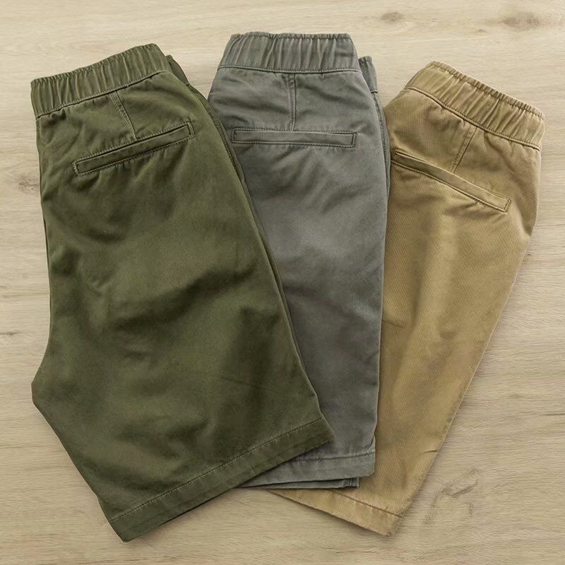 Tooling Shorts Men's Outer Wear Summer Japanese-style Trendy Yu Wenle Loose Casual Trendy Straight Mid-length Pants