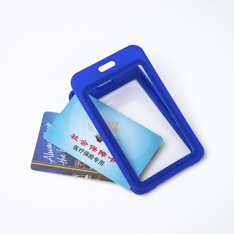 Double-sided transparent work card card set ID card work card custom badge hanging card with lanyard