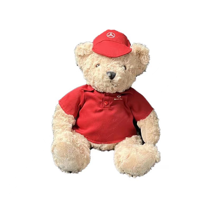 4S shop gift Mercedes-Benz BMW Audi logo Bear plush toy teddy bear doll for wholesale