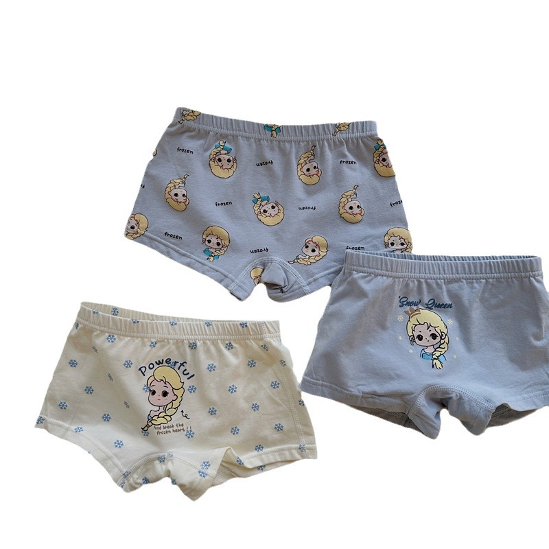 Size roll 24 new summer children's underwear three-piece combination for boys and girls baby cute cartoon foreign style