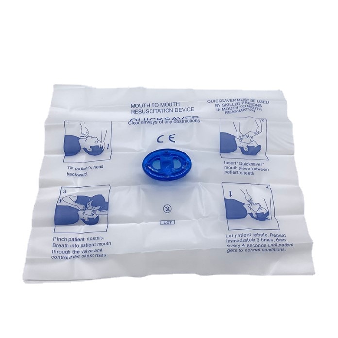 Disposable CPR mask one-way valve artificial breathing mask mouth-to-mouth respirator artificial breathing mask