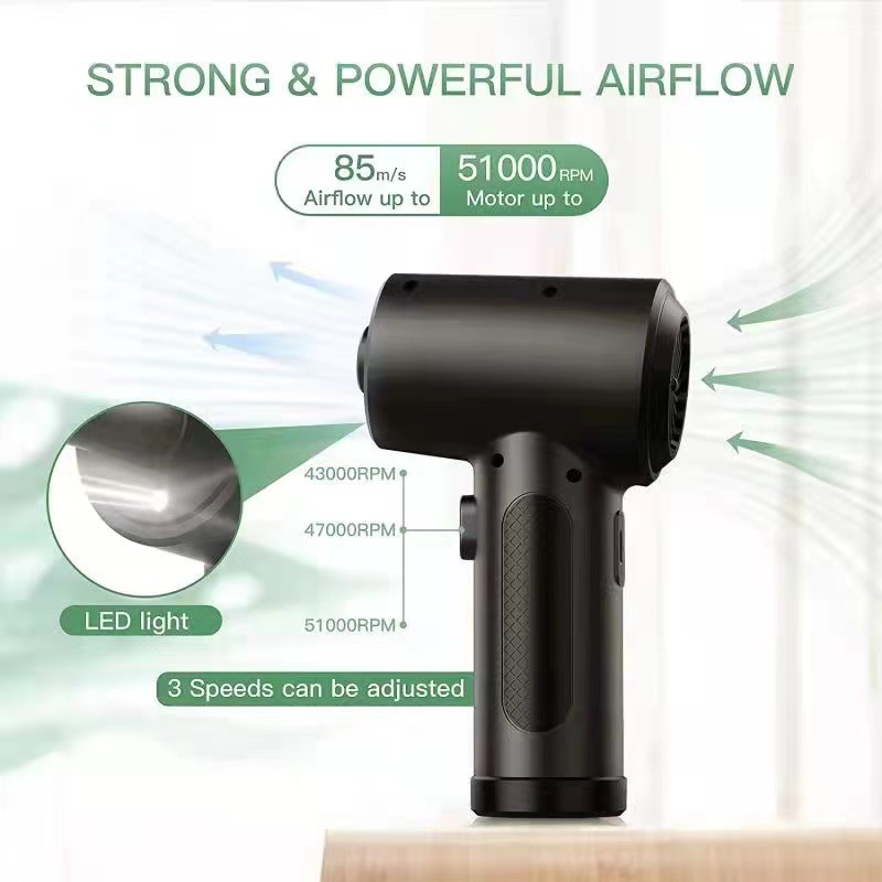 Cross-border new product car vacuum cleaner high-power keyboard dust blower Wireless USB charging car handheld dust blower