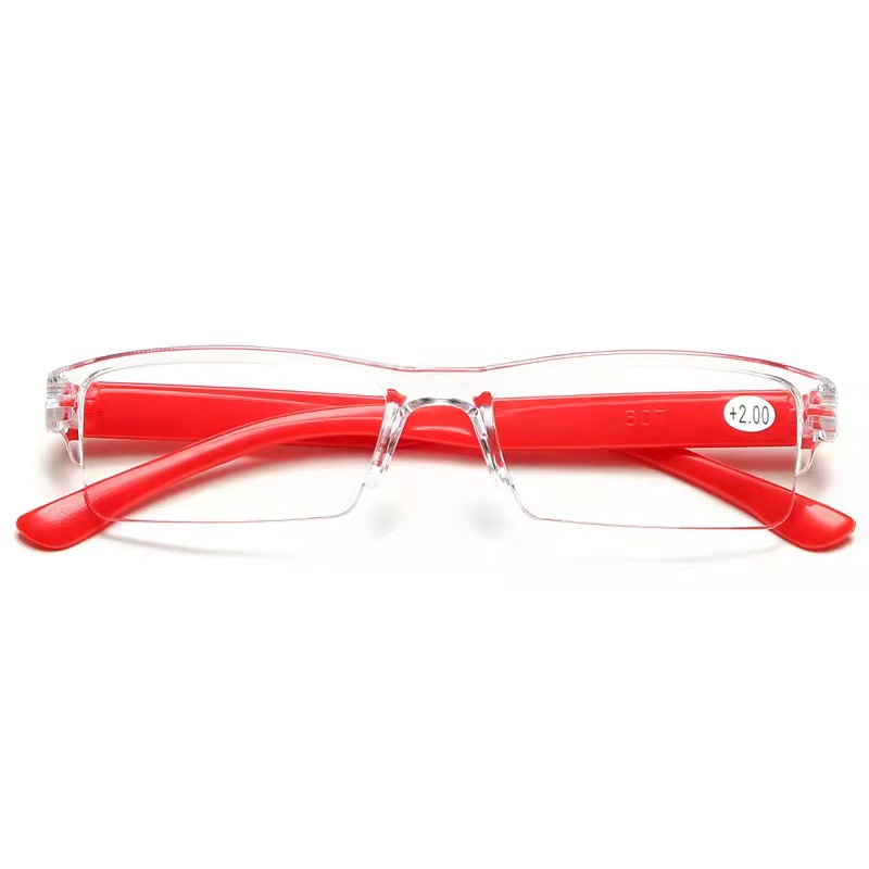 Reading glasses stall half-frame high-definition unisex ultra-light reading glasses for the elderly