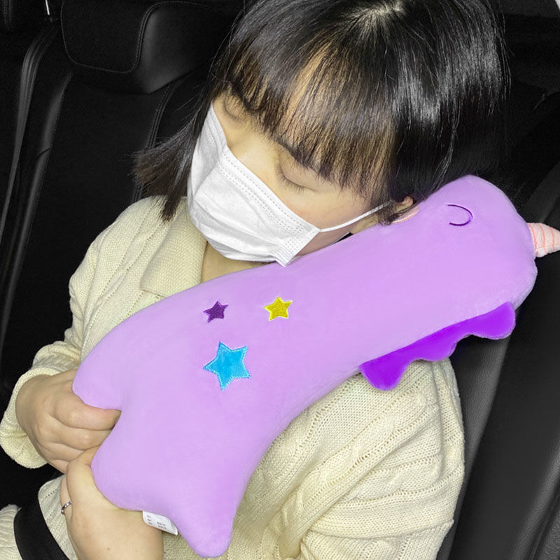 Car safety belt shoulder pad pillow dual-purpose children's cute pillow baby car sleeping pillow shoulder pad