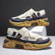 Sandals Men's Summer Thick-soled Non-slip Youth Lightweight Hole Shoes Men's Breathable Mesh Comfortable Beach Shoes